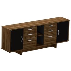 Armário Credenza 3 Gavetas Duplo